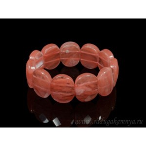 Браслет граненый 24*19мм из халцедона