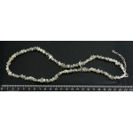 Бусы из лабрадорита, галтовка, 50см+цепочка