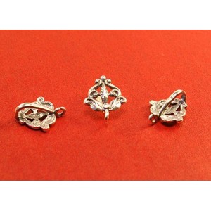 C925 Держатель для кулона Барокко 17*14*8 мм оксидированное 1 штука