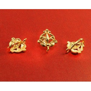 C925 Держатель для кулона Барокко 17*14*8 мм позолоченный (0,45 мк) 1 штука