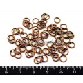 Колечки металлические разъемные 6*1 мм Старая медь 75 штук/упаковка