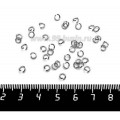 Колечки металлические разъемные 4*0,7 мм нержавеющая сталь (stainless steel) 40 штук/упаковка