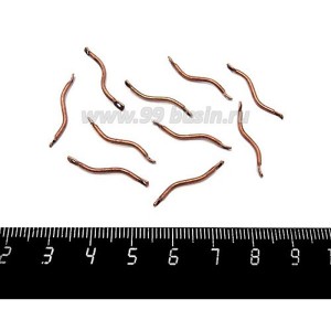 Соединитель Спираль гладкая, 22*1,2 мм, цвет медь 10 штук/упаковка