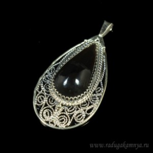 Кулон обсидиан, 24*49мм Кулон обсидиан, 24*49мм