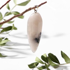 Кулон капля гранёная волосатик