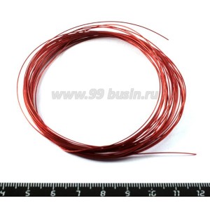 Тросик ювелирн.0,45 красный 6м/упак
