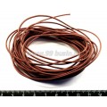 Шнурок натуральная кожа коричневый 1,5 мм 5 метров/упак