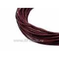 Шнур вощеный 1 мм цвет марсала 6 метров/упаковка