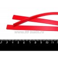 Шнур латексный ПЛОСКИЙ 10*2 мм, цвет красный, 3 отрезка по 18 см/упаковка