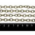 Цепочка 9*7*1,6 мм якорная, цвет бронза 1 метр/упаковка