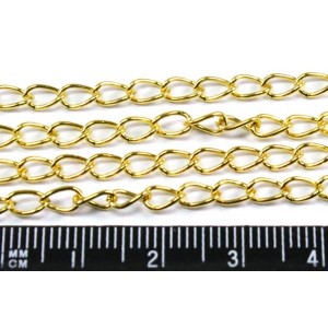 Цепочка 5*3 мм золотистая 1 метр/упаковка Цепочка 5*3 мм золотистая 1 метр/упаковка
