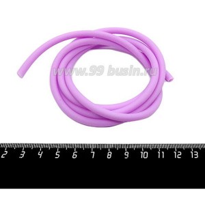 Шнур латексный полый 5 мм цвет светло-лиловый 1 метр/упаковка