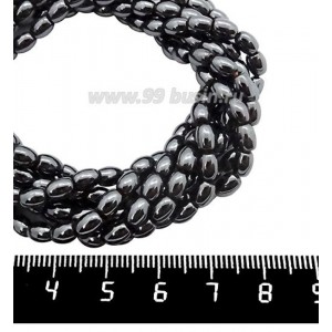 Натуральный камень ГЕМАТИТ с покрытием под ПИРИТ рис 5,5*4 мм, цвет натуральный, 40 см/нить Натуральный камень ГЕМАТИТ с покрытием под ПИРИТ рис 5,5*4 мм, цвет натуральный, 40 см/нить