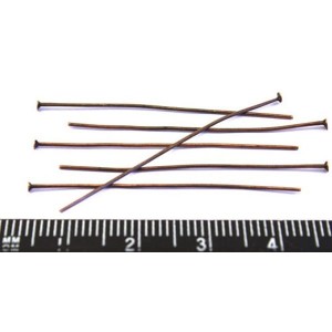 Пины гвоздики 40*0,8 мм, цвет старая медь 40 штук/упаковка