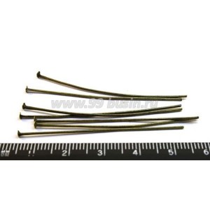 Пины гвоздики 50*0,6 мм цвет бронза 40 шт/упак Пины гвоздики 50*0,6 мм цвет бронза 40 шт/упак
