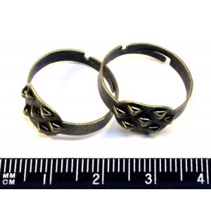 Основа для кольца 7 петель бронза 3 штуки/упак