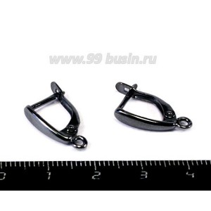 Швензы ювелирные № 8, 17*10*3 мм, чёрное оксидированное посеребрение 12 мкн 1 пара, гипоаллергенные, произв. Россия Швензы ювелирные № 8, 17*10*3 мм, чёрное оксидированное посеребрение 12 мкн 1 пара, гипоаллергенные, произв. Россия