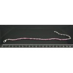 Браслет из рубина 3мм огранка IV катег.