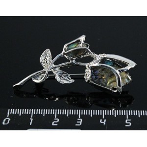 Брошь гелиотис тюльпаны 54*33мм