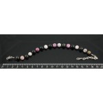 Браслет из турмалина на застежке, шарик 8мм