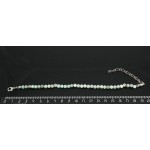 Браслет из хризопраза на застежке, шарик 5мм