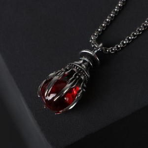 Кулон "Помпеи" символ, цвет красный, цвет серебристый, 70 см Кулон "Помпеи" символ, цвет красный, цвет серебристый, 70 см