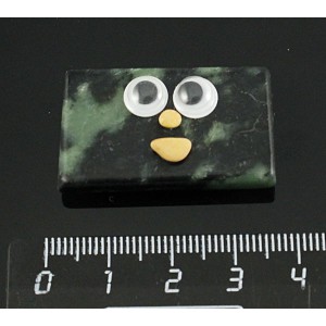 Сувенир "Домовой на магните" из нефрита 35*20мм