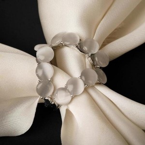 Муфта для платка "Треугольник", цвет серый, цвет серебристый