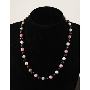 Бусы из турмалина 50см, шарик 8мм