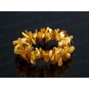 Браслет янтарный облепиха молочный, зеленый