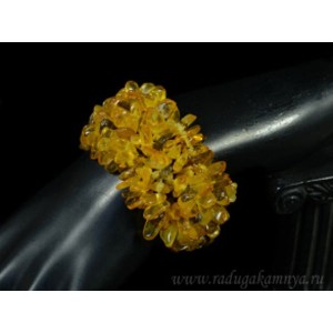 Браслет янтарный плетение лимонный, зеленый Браслет янтарный плетение лимонный, зеленый