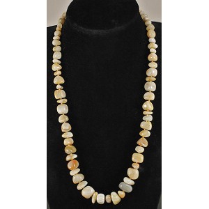 Бусы из агата-переливта (уральский) 58см, галтовка по возрастающей Бусы из агата-переливта (уральский) 58см, галтовка по возрастающей