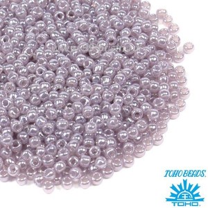 Бисер TOHO №11 цвет 0151 светло-сиреневый перламутр ЯПОНИЯ пакет 10 граммов