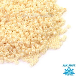 Бисер TOHO №11 цвет 0123 кремовый перламутр ЯПОНИЯ пакет 10 граммов