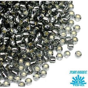 Бисер TOHO №11 цвет 0029 серый внутреннее серебрение ЯПОНИЯ пакет 10 граммов
