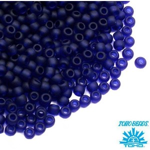 Бисер TOHO №11 цвет 0008DF прозрачный индиго матовый ЯПОНИЯ пакет 10 граммов