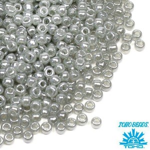 Бисер TOHO №11 цвет 0150 серый перламутровый ЯПОНИЯ пакет 10 граммов