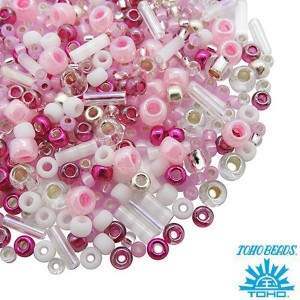 Бисер TOHO Beads Mix, цвет 3214 Sakura- Cherry, 10 грамм/упаковка