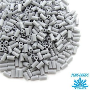 Стеклярус TOHO BUGLE 3 мм № 0053 светло-серый 5 граммов Япония