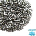 Стеклярус TOHO BUGLE 3 мм № 0029 серый серебристое отверстие 5 граммов Япония
