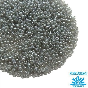 Бисер TOHO №15 цвет 150 серый перламутровый ЯПОНИЯ пакет 5 граммов