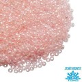 Бисер TOHO №15 цвет 0145L прозрачный, бледно-розовое отверстие ЯПОНИЯ пакет 5 граммов