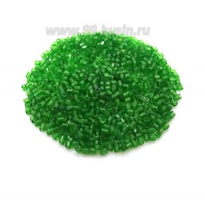 Рубка граненая Чехия размер 1,7-1,8 мм арт. 50120 прозрачные зеленые тона, упаковка 5 граммов