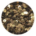 Мини пайетки плоские 3 мм Antique Gold Color Crystal finish № 389 Индия 5 грамм (около 1600 штук)