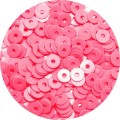 Мини пайетки плоские 4 мм Neon Finish Pink Color Sequins № 375 Индия 5 грамм (около 1300 штук)