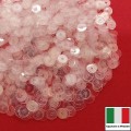 Пайетки Италия LUSTRE 3 мм прозрачные бесцветные 3 грамма