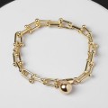 Браслет металл "Цепь" сфера нестандарт, цвет золото,L= см длина 22см