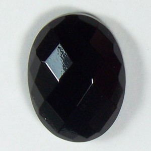 Кабошон из агата  граненый, 12*16*6мм