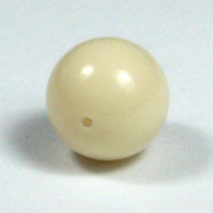 Кабошон под серьги, белый агат (иск.), шарик 12мм.