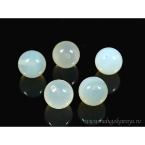 Кабошон под серьги, агат бразильский шарик 10мм
